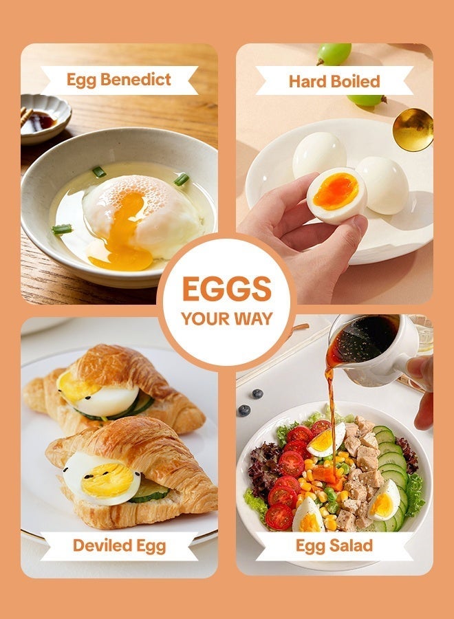 NERF Egg Boiler,Automatic Rapid Egg Cooker with Digital Display, Auto Shut Off and Beep Alarm,Capacity 5 Eggs - Image 5